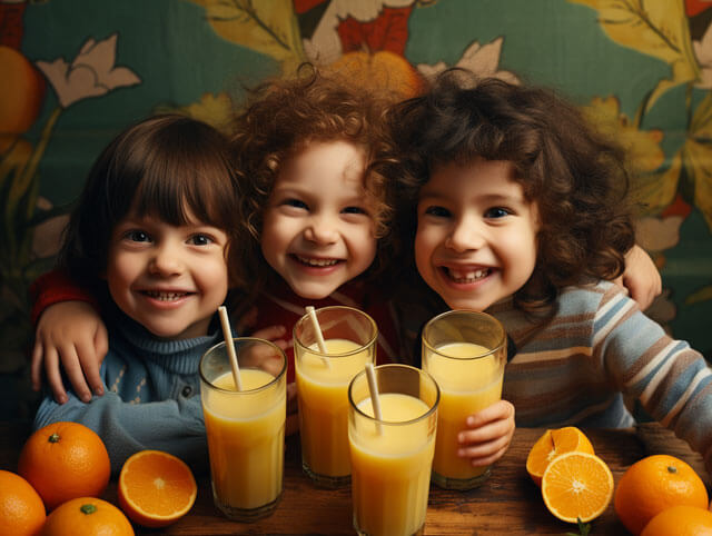 ElternKindTipps & Orangensaft-Test: | Vitamin-C aus Zucker Plastikflaschen
